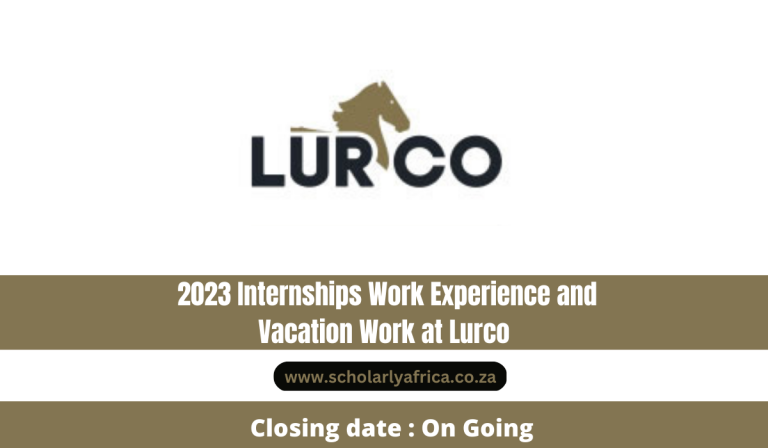 Lurco Internships 2023 Work Experience and Vacation Work