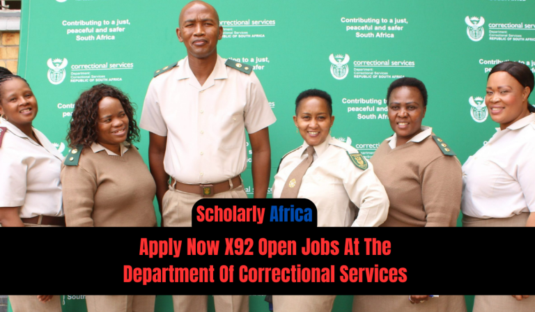 Apply Now X92 Open Jobs At The Department Of Correctional Services