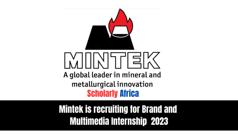 Mintek is recruiting for Brand and Multimedia Internship Programme 2023