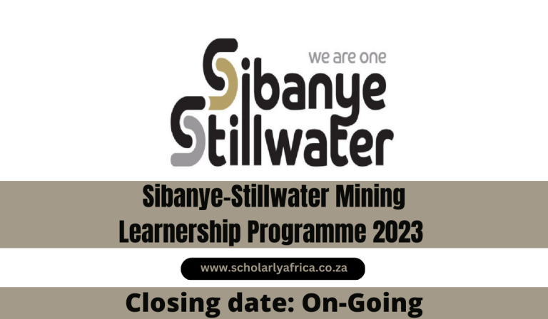 Sibanye-Stillwater Mining Learnership Programme 2023