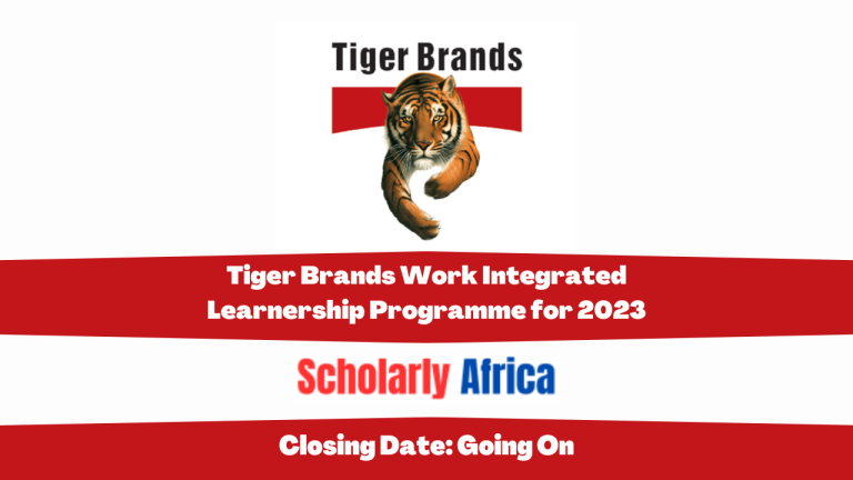 Tiger Brands Work Integrated Learnership Programme for 2023