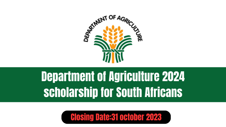 Department of Agriculture 2024 scholarship for South Africans