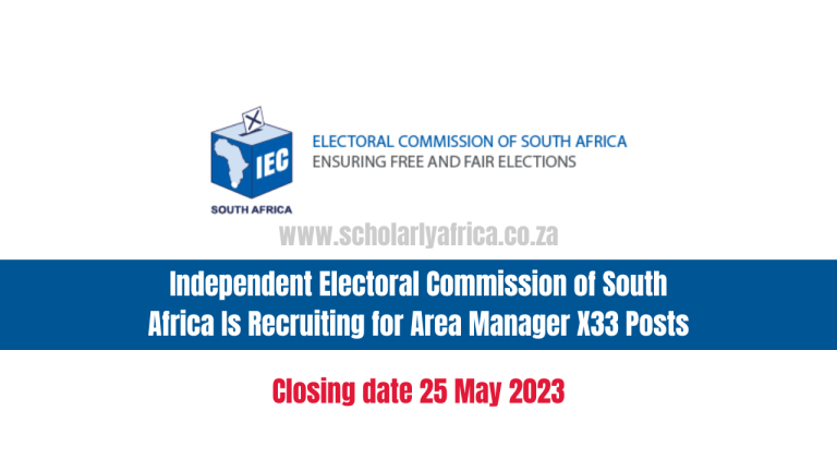 Independent Electoral Commission of South Africa Is Recruiting for Area Manager X33 Posts