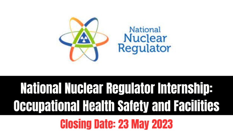 National Nuclear Regulator Internship: Occupational Health Safety and Facilities