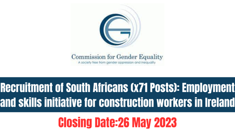 x6 Various Vacancies at South Africa Commission for Gender Equality
