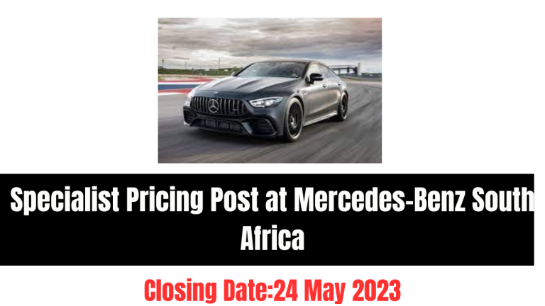 Specialist Pricing Post at Mercedes-Benz South Africa