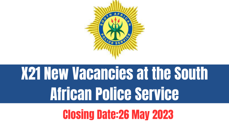 X21 New Vacancies at the South African Police Service