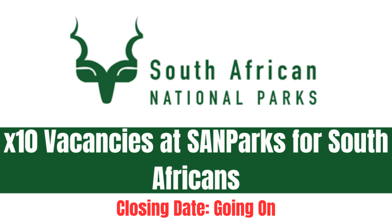 x10 Vacancies at SANParks for South Africans