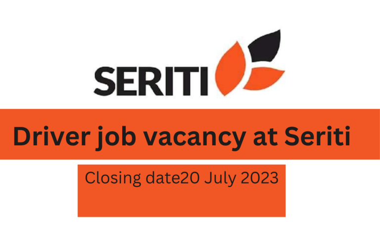 Driver job vacancy at Seriti