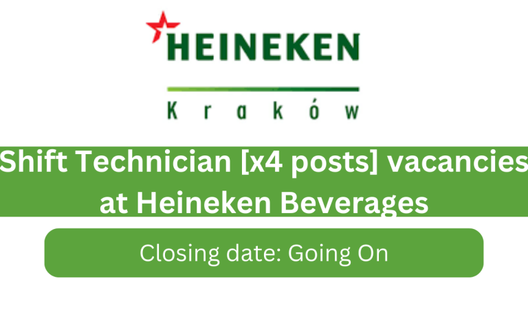 Shift Technician [x4 posts] vacancies at Heineken Beverages