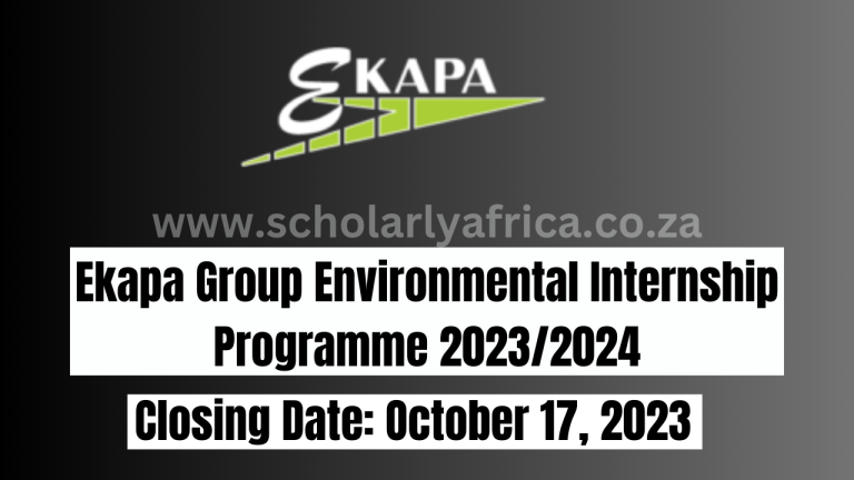 Ekapa Group Environmental Internship Programme 2023/2024