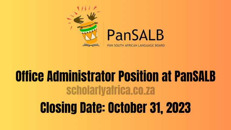 Office Administrator Position at PanSALB – Join the Language Board’s Mission