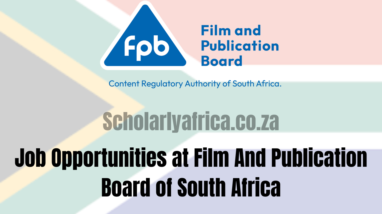 Job Opportunities at Film And Publication Board of South Africa