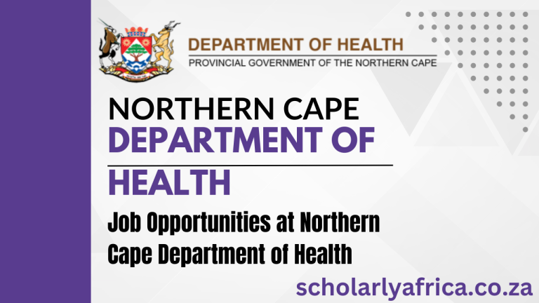 Job Opportunities at Northern Cape Department of Health