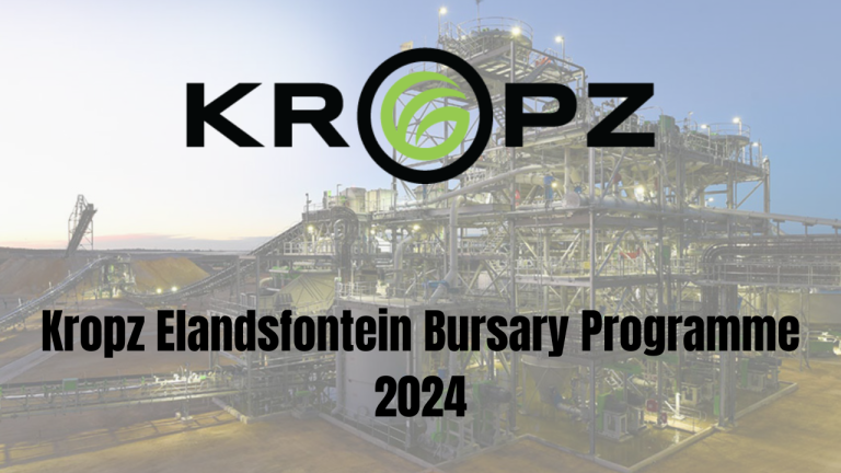 Kropz Elandsfontein Bursary Programme 2024