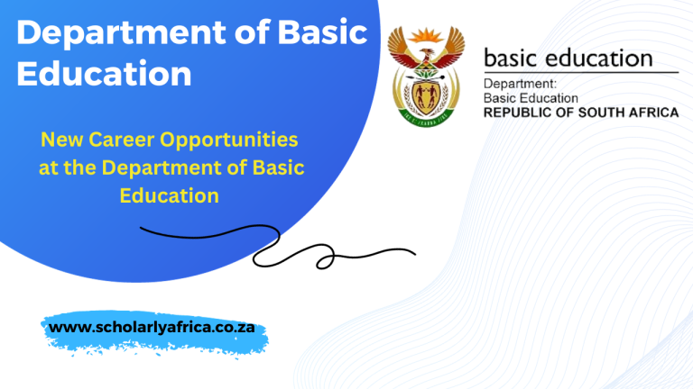 New Career Opportunities at the Department of Basic Education