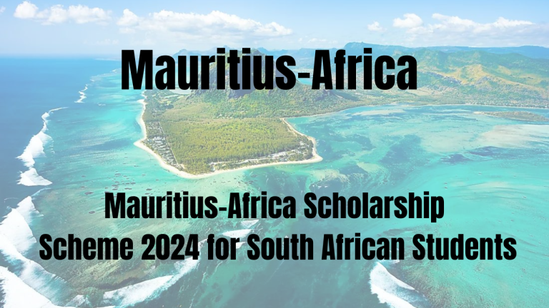 Mauritius-Africa Scholarship Scheme 2024 for South African Students
